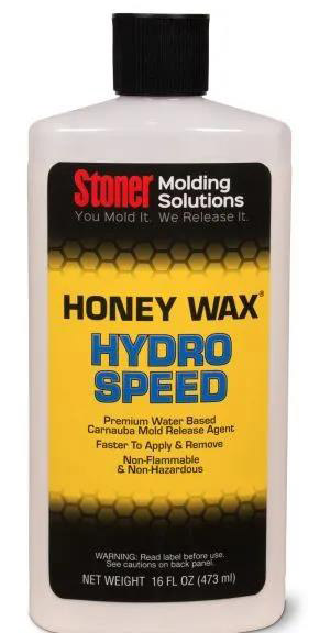 Stoner HoneyWax®Hydro Speed是一種高固含量的水性乳液，不含任何溶劑，旨在代替?zhèn)鹘y(tǒng)的高級(jí)涂蠟作為復(fù)合材料行業(yè)中的脫模劑。
